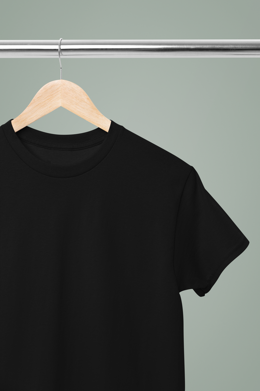 The Round neck Tee : Noir Black