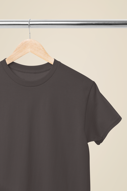 The Round Neck Tee : Charcoal Grey