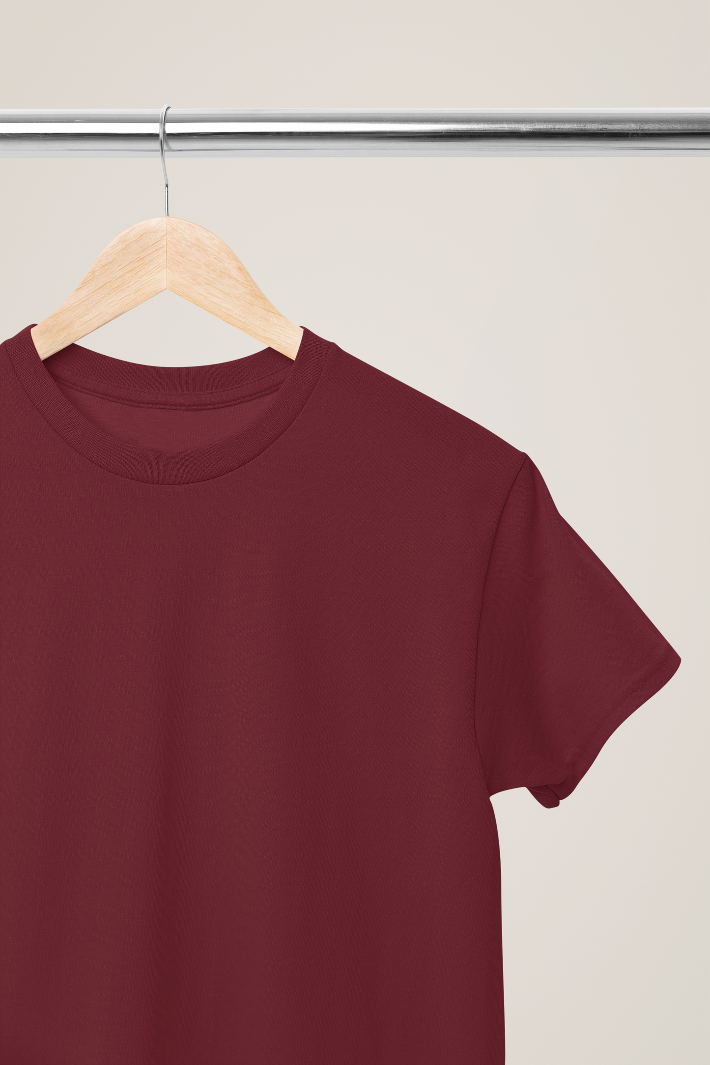 The Round Neck Tee : Maroon