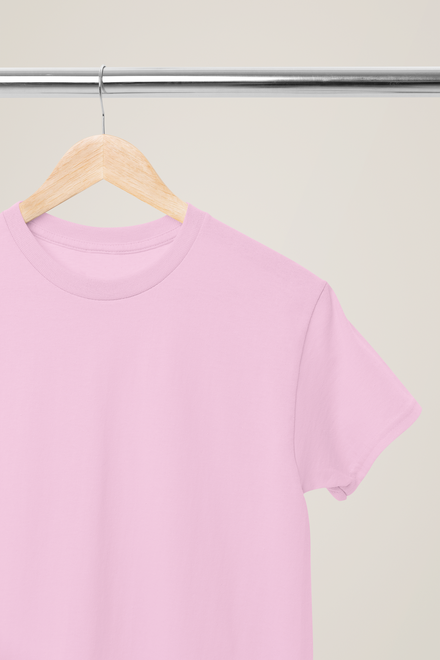 The Round Neck Tee : Peony Pink