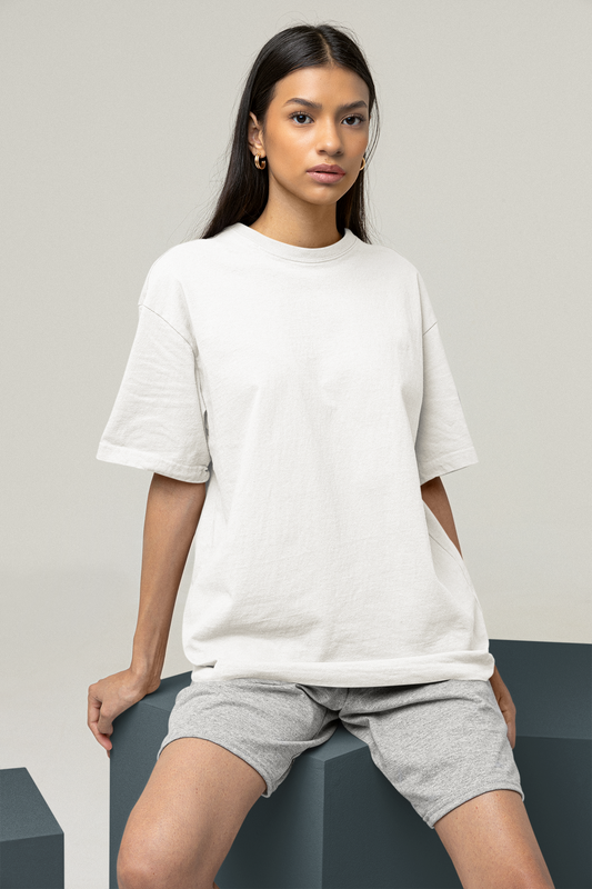 The Oversized Tee : Porcelain White